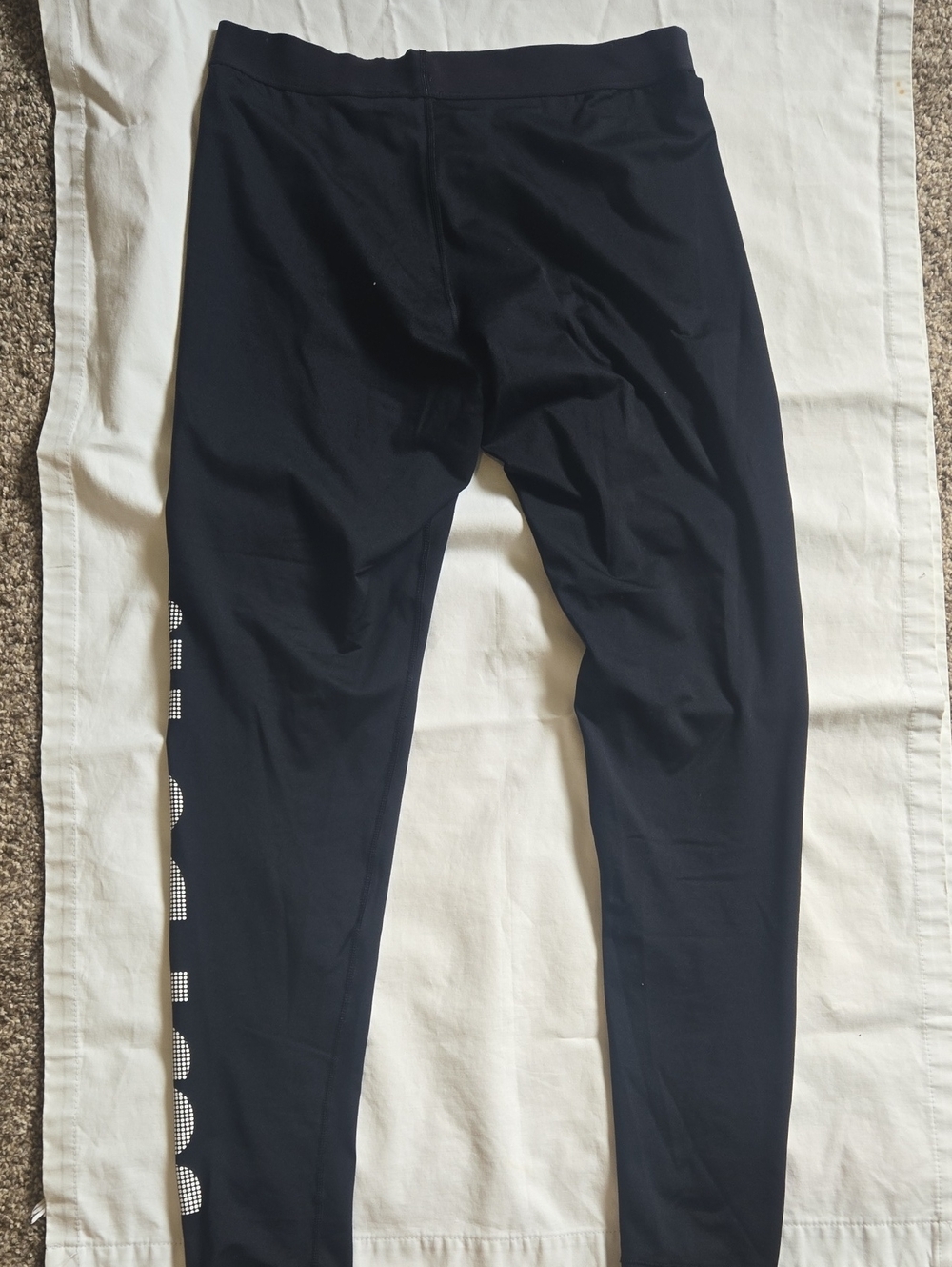 Nike Pro Black Athletic Leggings - "Just Do It" - Picture 5 of 7
